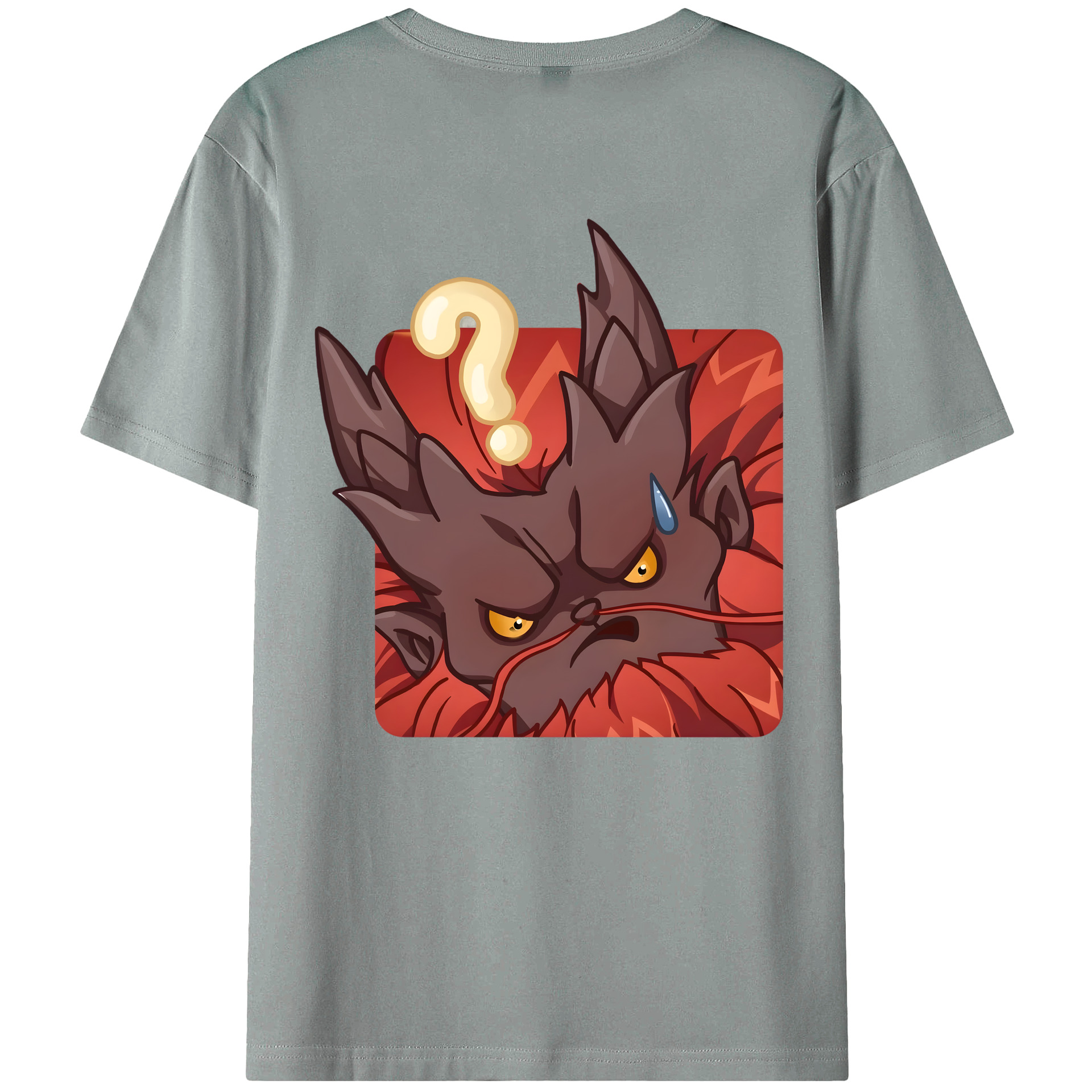 （画像用） Ne Zha 2 ナタ 魔童の大暴れ 綿100％ メンズ半袖Tシャツ（バックプリント） 通気性